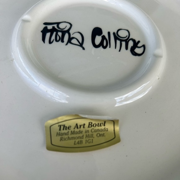 Vibrant Masterpiece: Hand-Painted Ceramic Bowl by Fiona Collins - Picture 11 of 11